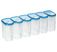 Kigima Boîtes de Conservation, bleu, 0,50l (6 Stk)