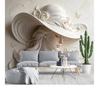 KIJSKKOPO Papier Peint Mural En Soie À Motif D'Orchidées Phalaenopsis, Effet Pictural Doux, 140 X 200 Cm. Papier Peint Élégant À Motif Floral pour Salon Et Chambre.