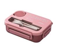 KIKFOPD Récipients Micro-Ondes Lunchbox Securité | Kit lunchbox comprenant boîte et couverts, conçue pour être réutilisée quotidiennement avec sécurité et simplicité.