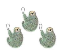 Kikkerland Set de 3 éponges Koala, Chat et Paresseux Nylon anti-rayures Multicolore