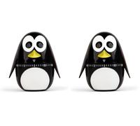 Kikkerland KKKT18 Minuteur Forme de Pingouin, Taille Unique (Lot de 2)