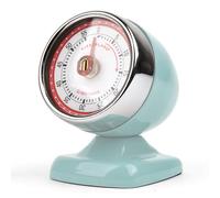 Kikkerland KT047-LB Minuteur de Cuisine Vintage Streamline, Bleu