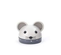 Kikkerland KT45 Minuteur de Cuisine Design Souris ABS, Acier Grey 6,3 x 6,2 x 5,2 cm