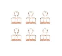 KIKKERLAND OR73-CO Clips Fil de Fer, Marron, Set de 6 pièces