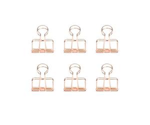KIKKERLAND OR73-CO Clips Fil de Fer, Marron, Set de 6 pièces