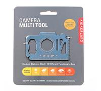 Kikkerland Outil multi mince en forme d'appareil photo de gadget compact d'acier inoxydable, EDC, 13 fonctions