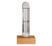Kikkerland ST71 Baromètre Transparent/Bois 7,6 x 7,6 x 24,1 cm