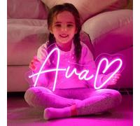 Kikone Neon Personnalisable Neon Led pour Decoration Murale Enseigne Lumineuse Personnalisable Led Personnalisé pour Deco Chambre Mariage Bar Fête Ado Fille Neon Mural Cadeau Ado Garçon Deco Gaming