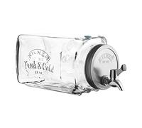 Kilner Distributeur de boissons 3 L (0025.001) – Verre, couvercle à vis, robinet pratique