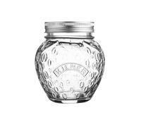 Kilner Bocal à confiture avec couvercle en forme de fraise - 400 ml - Couvercle en métal - Pour confiture de fraises faite maison - Bocaux avec couvercle à visser parfait pour offrir