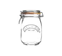 Kilner Bocal à conserves avec clip 1000 ml/1 litre, pot de conservation, pot de confiture réutilisable, conservation hermétique des aliments, conservation et marinage de cuisine, GG782