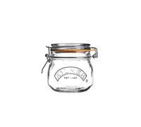 Kilner Bocal rond hermétique en verre avec couvercle clipsable - 0,5 l (500 ml) - Réutilisable
