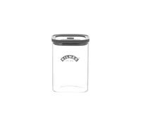Kilner Fresh Storage Jar Bocal alimentaire en verre de 1 litre avec couvercle hermétique et empilable pour le thé, le café, le sucre et plus encore