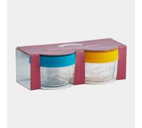 Kilner Set de 2 bocaux en verre 125 ml avec couvercles en silicone - pour conserver et servir les aliments