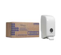 Kimberly-Clark Aquarius Distributeur de savon mural, 1 pièce, blanc Quantité:1