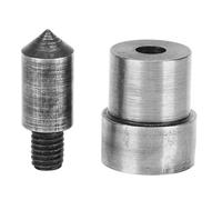 KIMISS 2 Pièces et Presse, 2 Pièces 1,5-16 Mm 45 Moule de Poinçonnage en Acier, Machine-Outil de Perforation de Trous Creux, Outils électriques en Métal Robustes, Outils de Jardin et à