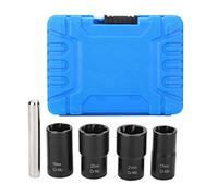 KIMISS 5 pièces Twist Socket Set Roue de Verrouillage Écrou Boulon Goujon Extracteur Extractor 17mm 19mm 21mm 22mm Douille