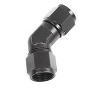 KIMISS Adaptateur Pivotant Femelle 8AN, Coupleur en Alliage D'aluminium à 45 Degrés, Raccord de Tuyau Rotatif 3 4 16 UNF pour Ligne de Plomberie et de Réparation Automobile