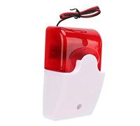 KIMISS Alarme Lumineuse Sonore Résistante aux Chocs Flash Dispositif D'avertissement de sécurité à Décibels élevés 12V (24V) Rouge Montage Mural Touch 1.1E+2 decibels