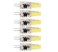 KIMISS Ampoule G4 LED COB en Gel de Silice 6W 500LM - Ampoule à économie d'énergie 220V, Adaptée aux Lampes de Plafond, Murales et de Table 6 Pièces (Blanc froid)