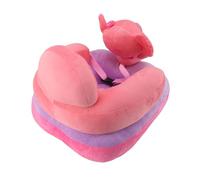 KIMISS Canapé pour bébé à Angle Réglable, Siège de Support au Sol en Peluche, Animal de Dessin animé Mignon, bébé Apprenant à s'asseoir, Chaise avec Câble USB pour Tout-petits, Garçons et Filles,
