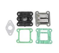 KIMISS Carburateurs, Carburateur Pocket Bike 2 Temps 49cc Reed Valve Reeds Block Boite A Clapet Kit Admission Tuning Vergaser Flange