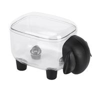 KIMISS Cartoon Cartoon Black Sheep Stationery Organisateur - Boîte de Rangement de Maquillage en Coton avec Couverture de Poussière Transparente (Mouton noir)