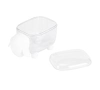 KIMISS Cartoon Cartoon Black Sheep Stationery Organisateur - Boîte de Rangement de Maquillage en Coton avec Couverture de Poussière Transparente (mouton blanc)