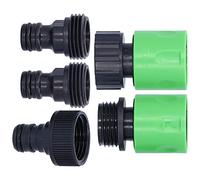 KIMISS Connecteur Rapide d'irrigation de Jardin, Coupleur de Tuyau avec Filetage Mâle Femelle 3/4 NPT, Mamelon d'équipement d'arrosage en Plastique pour Pelouse et Jardin