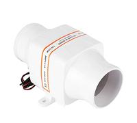 KIMISS DC Air Blower, 3 Pouces InLine Marine Cale Air Blower Mute Strong Ventilation Fan pour Yacht Boat RV(24V)