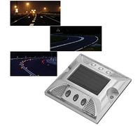 KIMISS Énergie Solaire LED, Lumières au Sol, Allée Solaire, Route, Autoroute, Feux de Position, étanches pour l'extérieur (WHITE)