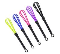 KIMISS Ensemble de Fouets de Cuisine, Fouets en Plastique Léger, 5 Pièces | Qualité durable, Pratique à utiliser, Convient pour mélanger les sauces, Idéal pour les teintures capillaires, Facile à