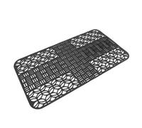KIMISS Grand évier de Silicone Tapis 66x35cm - Antidérapant, Protecteur d'évier de Cuisine Résistant à la Chaleur, Silicone de qualité Alimentaire, Conception Coupée pour Ajustement Optimal, (Black)