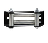 KIMISS Guide-câble de Treuil, Guide-câble de Rouleau de Treuil Côte à Côte de Voiture 152mm/6in Fer Zingué Remplacement d'entretien Universel