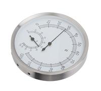 KIMISS hygromètre d'intérieur 2 en 1 en Acier Inoxydable, Thermomètre étanche Celsius et Fahrenheit pour Sauna et Hammam