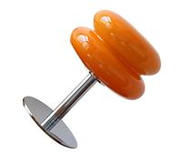 KIMISS Lampe de Table en Forme de aux œufs, Jolie Lampe de Chevet, pour Filles, économe en énergie, en Verre Souple, Lampe Champignon Orange, USB, Bureau, Dortoir, Interrupteur à