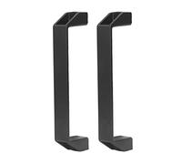 KIMISS Lot de 2 poignées de porte et d'armoire modernes en alliage d'aluminium avec espacement des trous de 180 mm pour portes, armoires, réfrigérateurs, haute résistance et installation facile (noir)