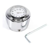 KIMISS Montre de Montage de Guidon d'horloge de Moto, 1 "Montage d'horloge de Moto pour guidons de Guidon de Moto horloges de Moto Blanc Temps pour s'adapter à la Montre de