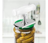 KIMISS Ouvre-Bocal à Poignée Réglable Easyopen Ouvre-Bouteille en Acier Réglable en Acier Inoxydable Blanc Pratique en Acier Inoxydable Réglable Peut Bouteille Ouvre-Bocal Outil de