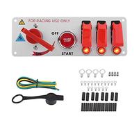 KIMISS Panneau de commutateur d'allumage,Commutateur d'allumage de Voiture avec Bouton-poussoir à LED