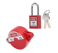KIMISS Sécurité de Verrouillage de Vanne, Pompe à Eau dispositif de Verrouillage, Compteur D'eau à Gaz liquéfié Domestique Cadenas pour Prise de Cordons électriques Commutateur