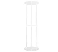 KIMISS Table d'appoint en Acrylique Transparent - Table d'appoint Ronde Moderne à 3 Niveaux pour Salon et Chambre à Coucher - Assemblage Facile, Décoration 'intérieur élégante, 20 X 60 Cm