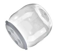 KIMISS Tabouret de Rangement Ottoman Rond - Organiseur de Jouets Transparent Polyvalent pour Le Salon et l'entrée, Idéal pour Changer de Chaussures et Décoration d'intérieur. (Gray)