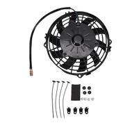 KIMISS Ventilateur de Radiateur électrique, Ventilateur de Radiateur Fin 190mm Universel 12V 80W Réversible Poussée-tirage avec Supports de Montage pour la Plupart des Véhicules et