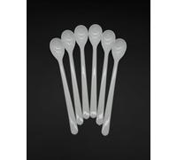 Kimmel 21-000-3201-1 Lot de 6 Cuillères Multi-Usages en Plastique Blanc