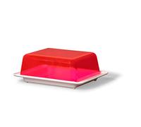Kimmel Beurrier en plastique, blanc/rouge transparent