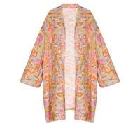 Kimono LOMASI pour femme - gris pierre multicolore, taille L