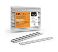 KIMSING C1214 Hog Ring Agrafes, 11,4 mm, couronne extérieure en acier inoxydable 304, anneaux en C pour pistolet à anneau Hog BWG12/C712 (1 800 pièces/pack)