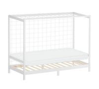 Kinderbett mit Matratze Einzelbett Kiefernholz Jugendbett Lattenrost 90x200 cm