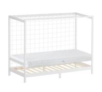 Kinderbett mit Matratze Jugendbett Einzelbett Kiefernholz Lattenrost 90x200 cm